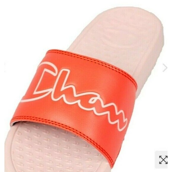Champion Sandals  Women's Size 6  Super Slide Split Script  Groovy Papaya - Picture 6 of 6